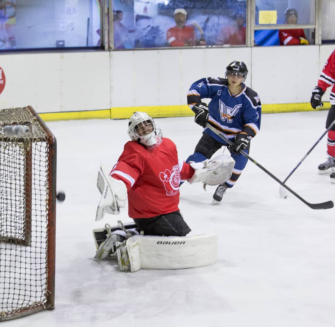 Goalie save in the Fun League