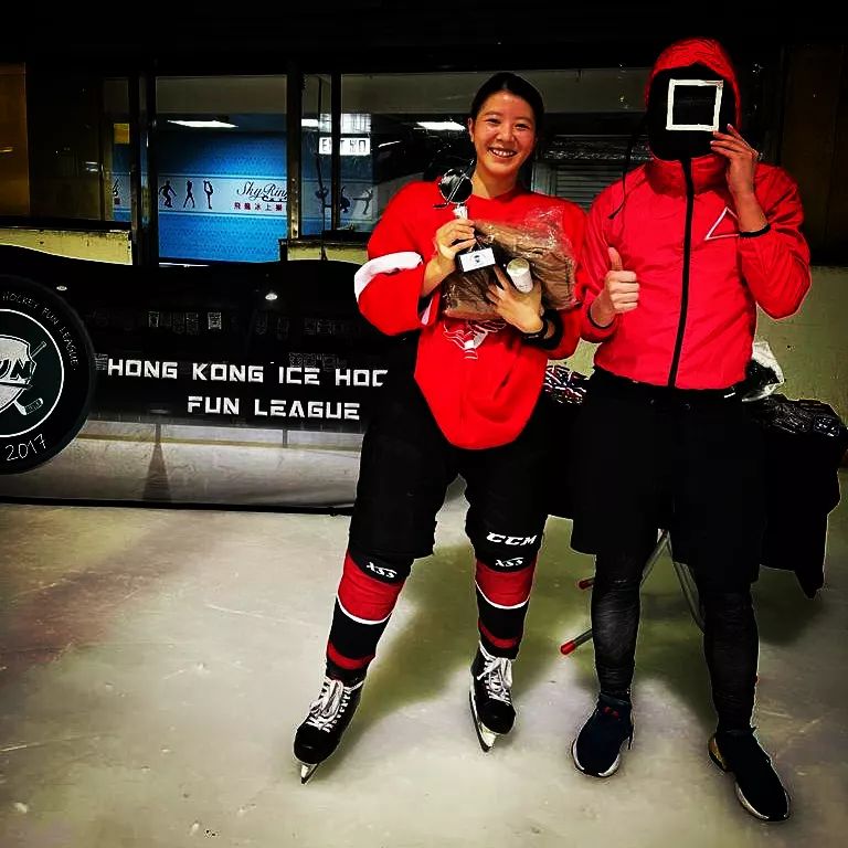 Costume night with trophy