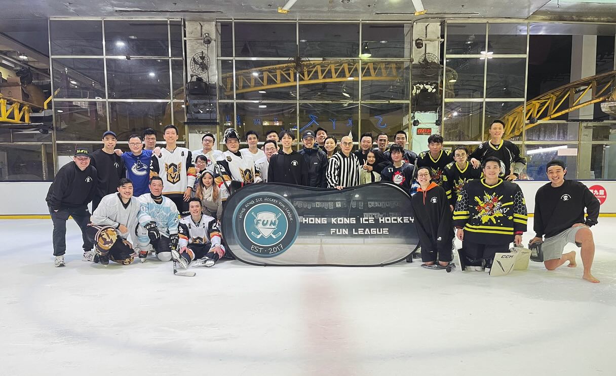 Hong Kong Ice Hockey Fun League team photo — established 2017